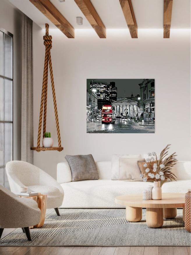 Raqamlar bo&amp;#039;yicha rasm &amp;quot;Shaharda avtobus&amp;quot;