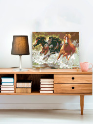 Raqamlar bo'yicha rasm "Yugurayotgan otlar"