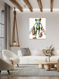 Raqamlar bo&#039;yicha rasm &quot;Jamadonlik qurbaqa&quot;