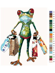 Raqamlar bo&#039;yicha rasm &quot;Jamadonlik qurbaqa&quot;