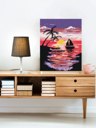 Картина по номерам &amp;quot;Закат на море&amp;quot;