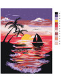 Картина по номерам &amp;quot;Закат на море&amp;quot;