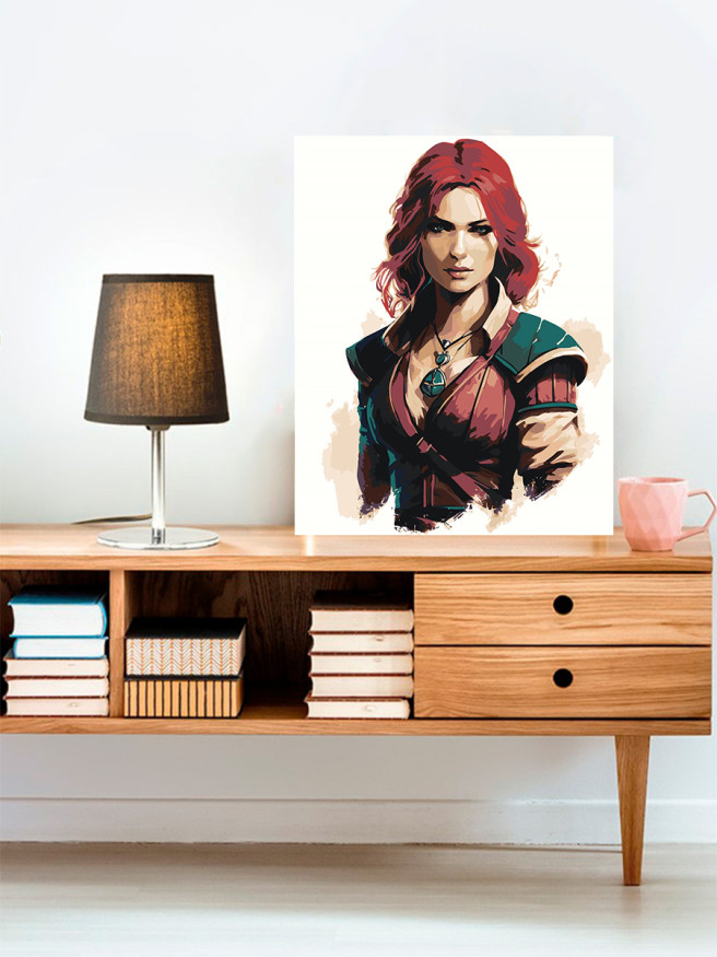 Картина по номерам &amp;quot;Жгучая красотка&amp;quot;