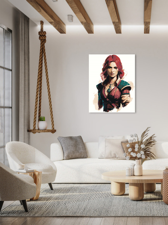 Картина по номерам &amp;quot;Жгучая красотка&amp;quot;