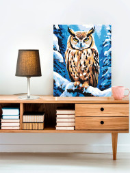 Raqamlar bo&#039;yicha rasm &quot;Shoxdagi boyqush&quot;