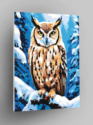 Raqamlar bo&#039;yicha rasm &quot;Shoxdagi boyqush&quot;