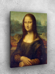 Holstga bosilgan poster "Leonardo da Vinchi – Mona Liza"