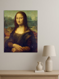 Holstga bosilgan poster "Leonardo da Vinchi – Mona Liza"