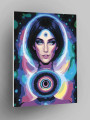 Флуоресцентная картина по номерам &amp;quot;Всевидящая женщина&amp;quot;
