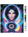 Флуоресцентная картина по номерам &amp;quot;Всевидящая женщина&amp;quot;