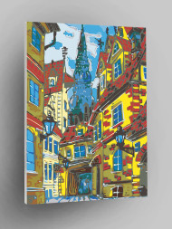 Картина по номерам &amp;quot;Городская улочка&amp;quot;