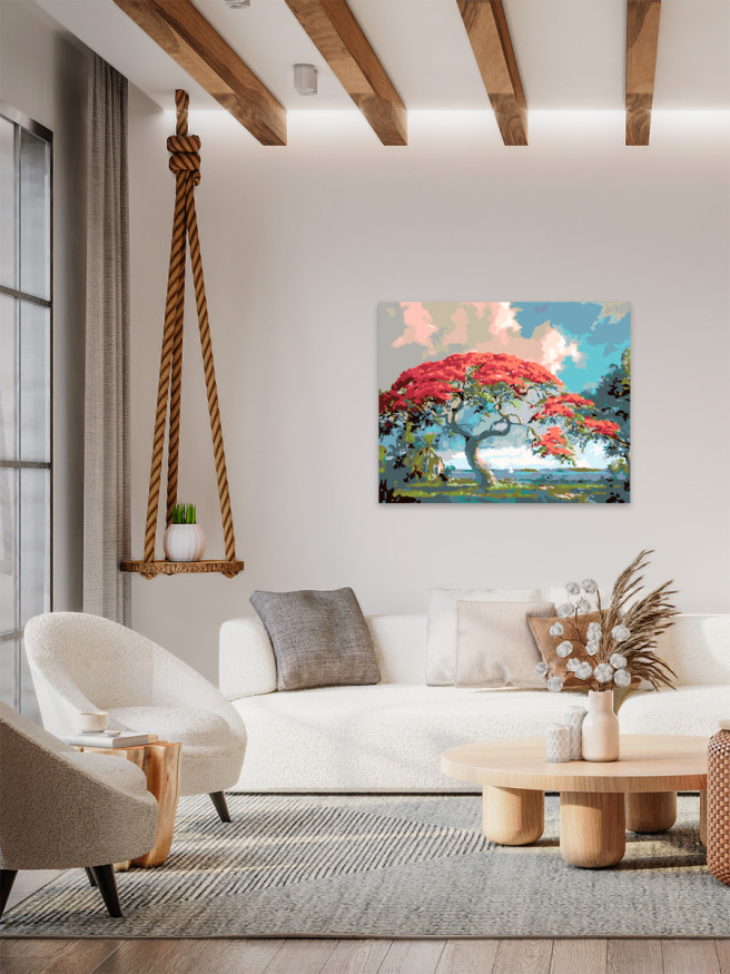 Raqamlar bo&amp;#039;yicha rasm &amp;quot;Kuz chiroyi&amp;quot;