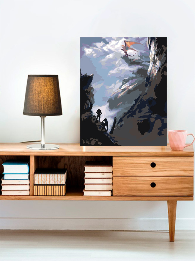 Raqamlar bo&amp;#039;yicha rasm &amp;quot; Ajdahoning parvozi&amp;quot;