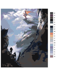 Raqamlar bo&#039;yicha rasm &quot; Ajdahoning parvozi&quot;