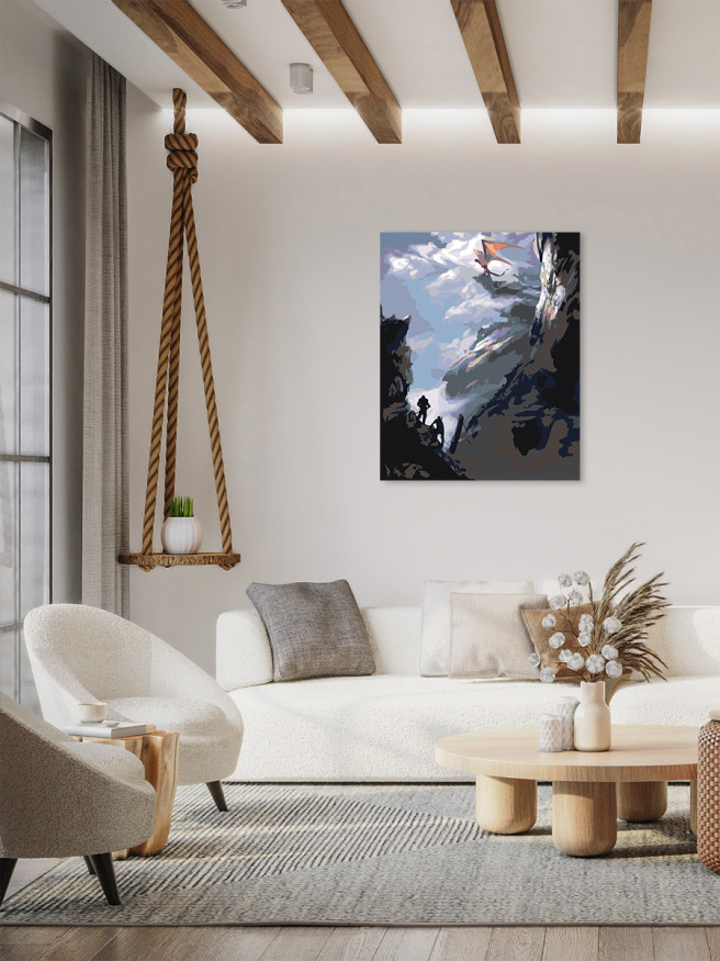 Raqamlar bo&amp;#039;yicha rasm &amp;quot; Ajdahoning parvozi&amp;quot;