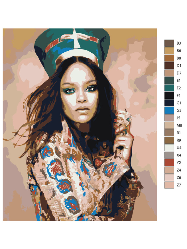 Raqamlar bo&amp;#039;yicha rasm &amp;quot;Rihanna&amp;quot;