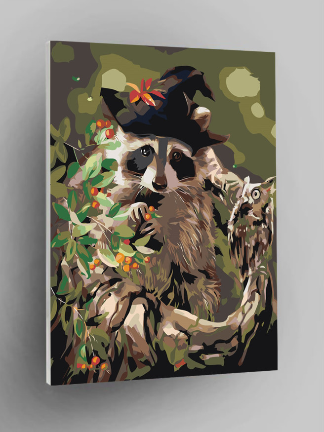 Raqamlar bo&amp;#039;yicha rasm &amp;quot;Shlyapadagi yenot&amp;quot;