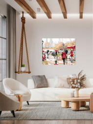 Raqamlar bo'yicha rasm "Shahardagi odamlar"