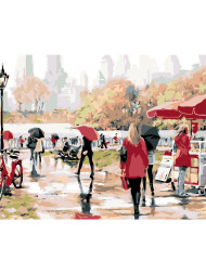 Raqamlar bo'yicha rasm "Shahardagi odamlar"