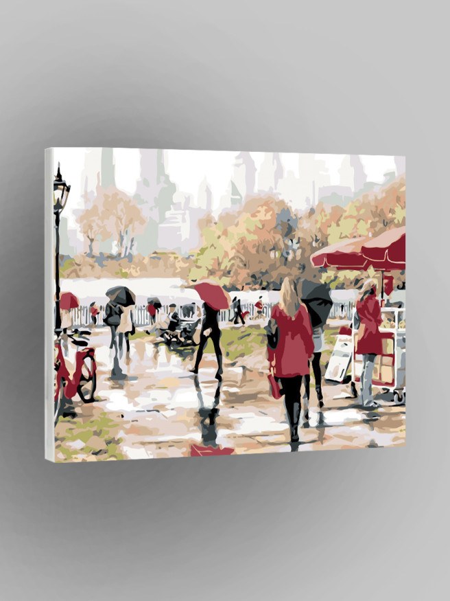Картина по номерам &amp;quot;Люди в городе&amp;quot;