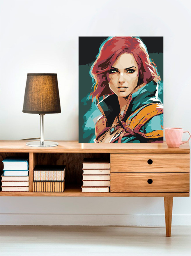 Картина по номерам &amp;quot;Молодая девушка&amp;quot;