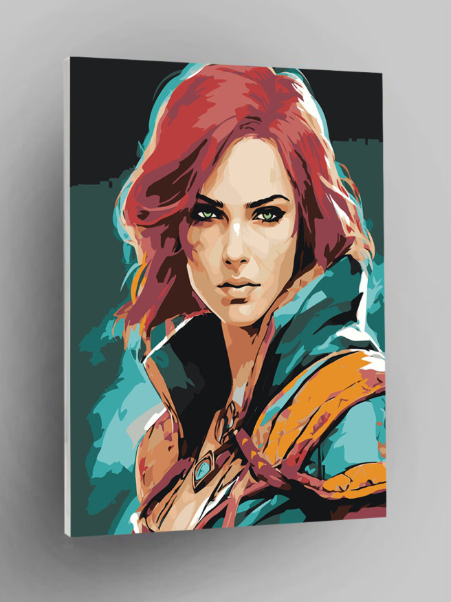 Картина по номерам &amp;quot;Молодая девушка&amp;quot;