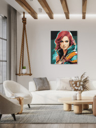 Картина по номерам &amp;quot;Молодая девушка&amp;quot;