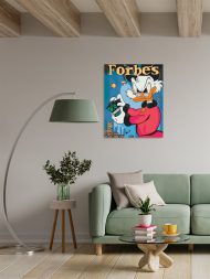 Fluorescent raqamlar bo'yicha rasm "Skrudj Forbes ro'yxatida"