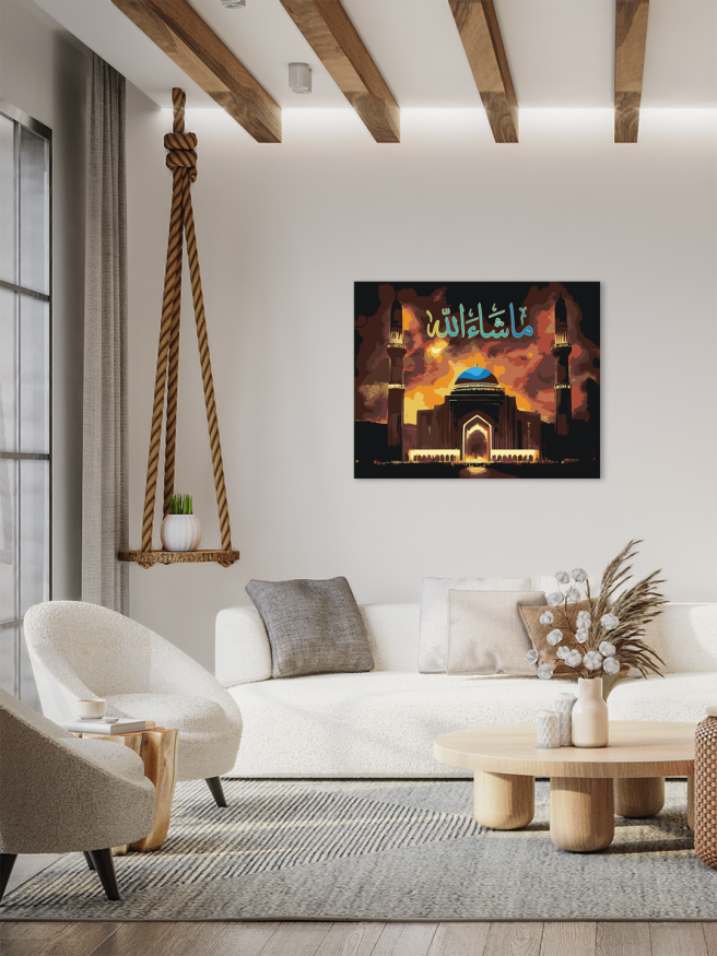 Картина по номерам &amp;quot;Мечеть во время заката&amp;quot;