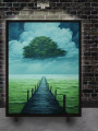 Постер на холсте &amp;quot;Путь к парящему дереву&amp;quot;