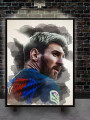 Постер на холсте &amp;quot;Легенда футбола в цвете&amp;quot;