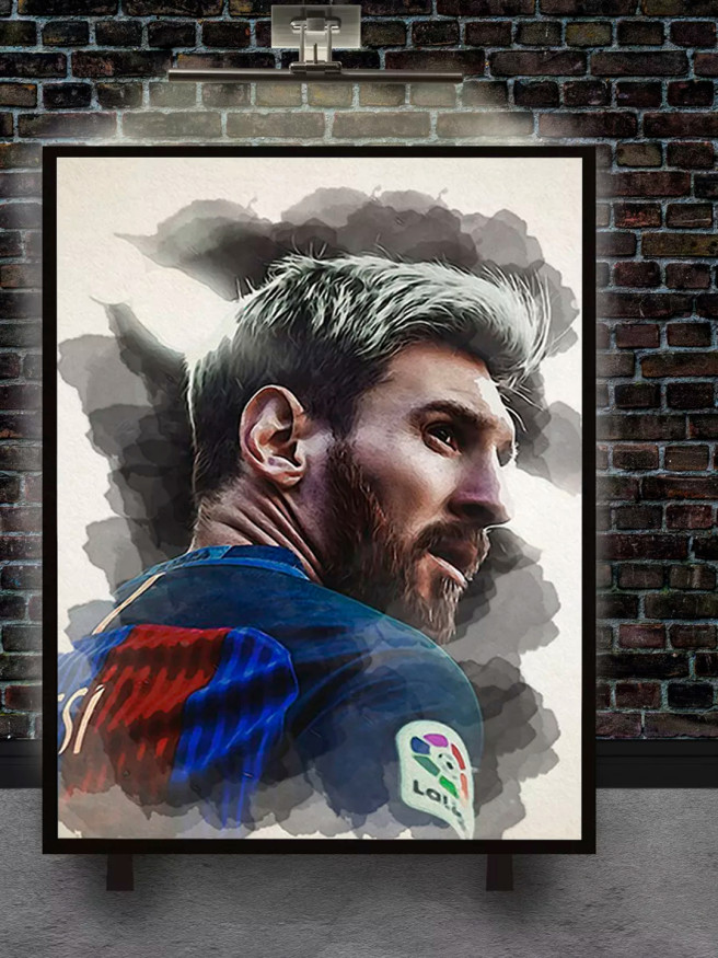 Постер на холсте &amp;quot;Легенда футбола в цвете&amp;quot;