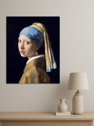 Постер на холсте "Вермеер – Девушка с жемчужной серёжкой"