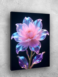 Holstga bosilgan poster &quot;Yorqin kristall gul&quot;