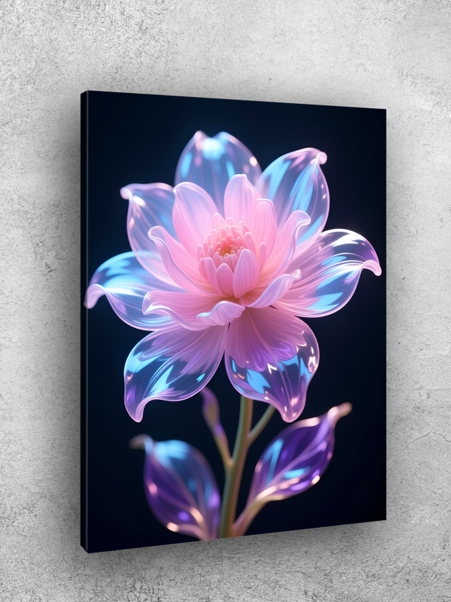 Holstga bosilgan poster &amp;quot;Yorqin kristall gul&amp;quot;