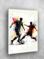 Holstga bosilgan poster &amp;quot;Futbol qarama-qarshiligi&amp;quot;