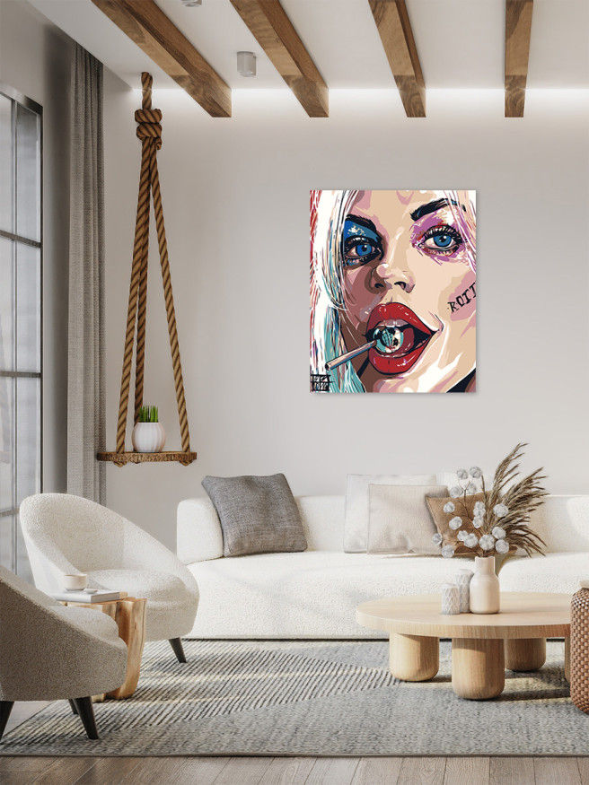 Raqamlar bo&amp;#039;yicha rasm &amp;quot;Harley Quinn&amp;quot;