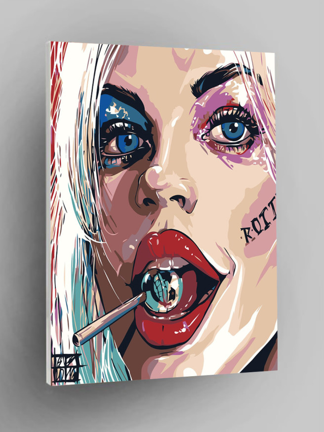 Raqamlar bo&amp;#039;yicha rasm &amp;quot;Harley Quinn&amp;quot;