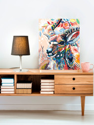 Raqamlar bo'yicha rasm "Tog' echkisi"