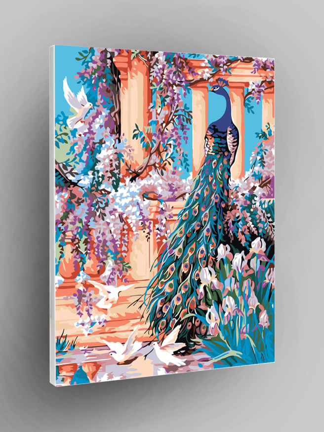 Raqamlar bo&amp;#039;yicha rasm &amp;quot;Bog&amp;#039;dagi tovus&amp;quot;