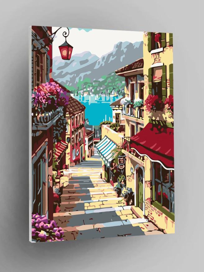 Картина по номерам &amp;quot;Красочная улица&amp;quot;