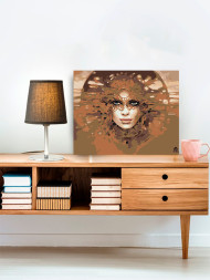 Картина по номерам &amp;quot;Девушка в маске&amp;quot;