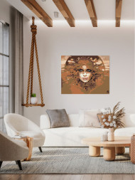 Картина по номерам &amp;quot;Девушка в маске&amp;quot;