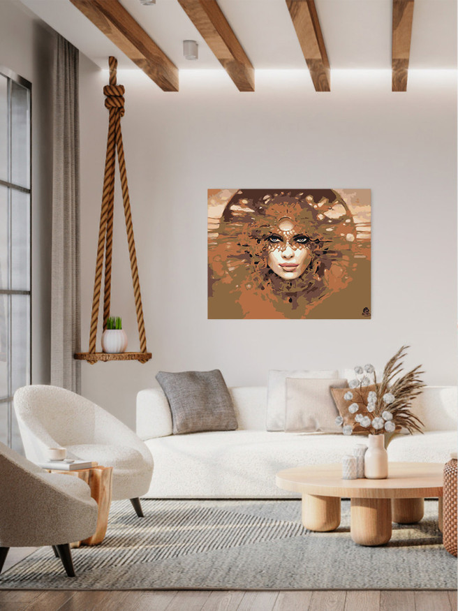 Raqamlar bo&amp;#039;yicha rasm &amp;quot;Niqobdagi qiz&amp;quot;