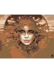 Картина по номерам &amp;quot;Девушка в маске&amp;quot;