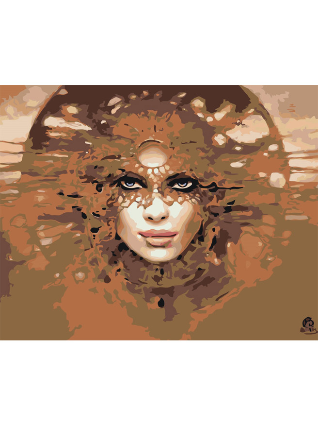 Raqamlar bo&amp;#039;yicha rasm &amp;quot;Niqobdagi qiz&amp;quot;