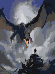 Raqamlar bo&#039;yicha rasm &quot;Ajdaho hujumi&quot;