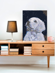 Raqamlar bo&#039;yicha rasm &quot;Qor iti&quot;