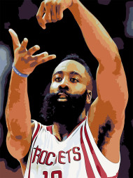 Картина по номерам &amp;quot;Баскетболист&amp;quot;