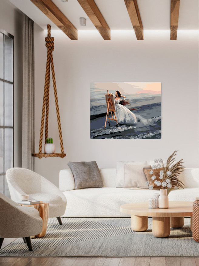 Raqamlar bo&amp;#039;yicha rasm &amp;quot;Rassom qirg&amp;#039;oqda&amp;quot;